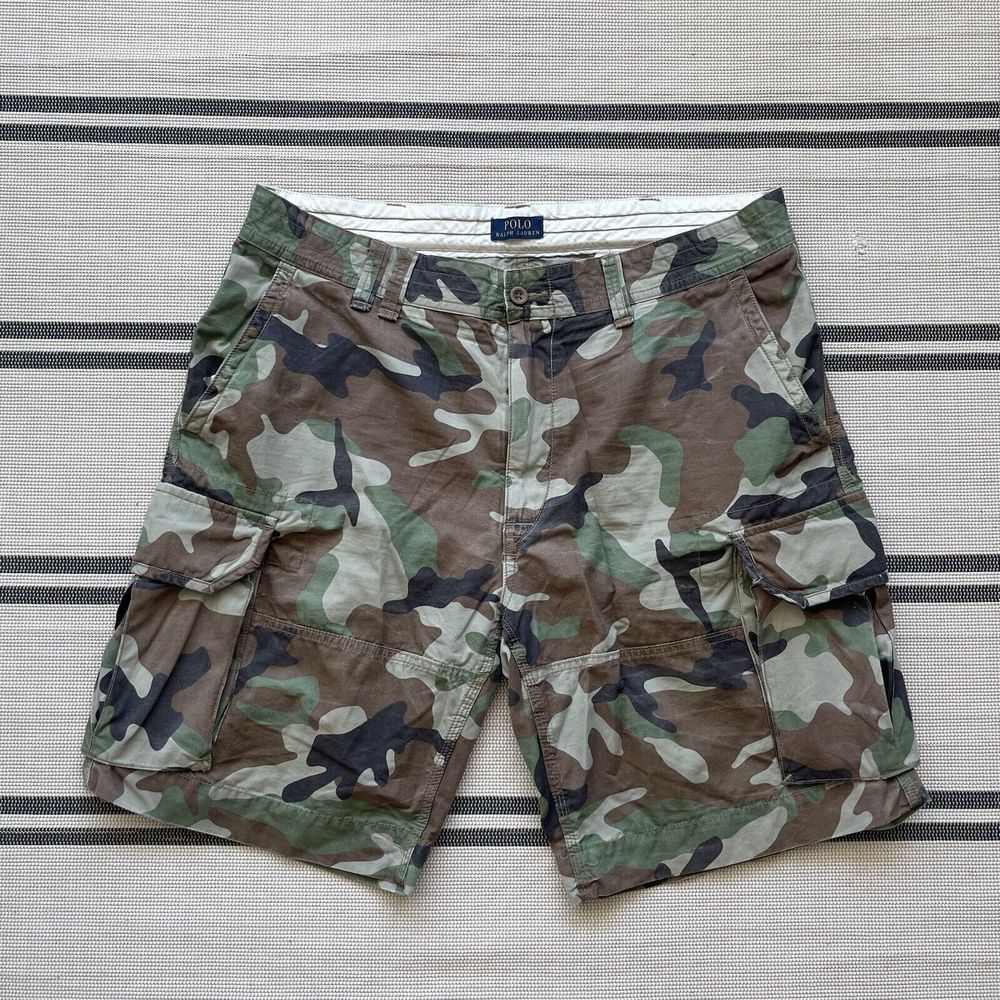 Polo Ralph Lauren Men's Classic Fit Military Short Camouflage Size 40 Cargo Camo